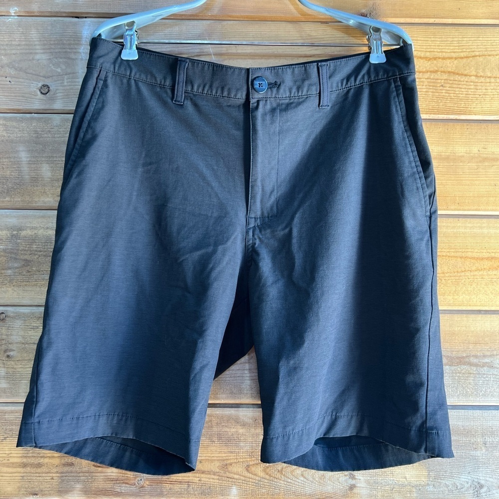 PGA Tour Golf Shorts With Pockets Button Zipper Closure Black Mens Size 34